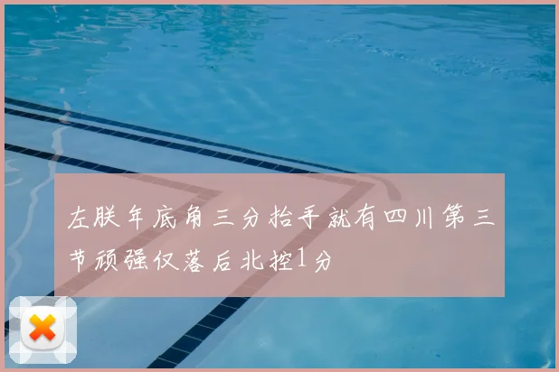 左朕年底角三分抬手就有四川第三节顽强仅落后北控1分